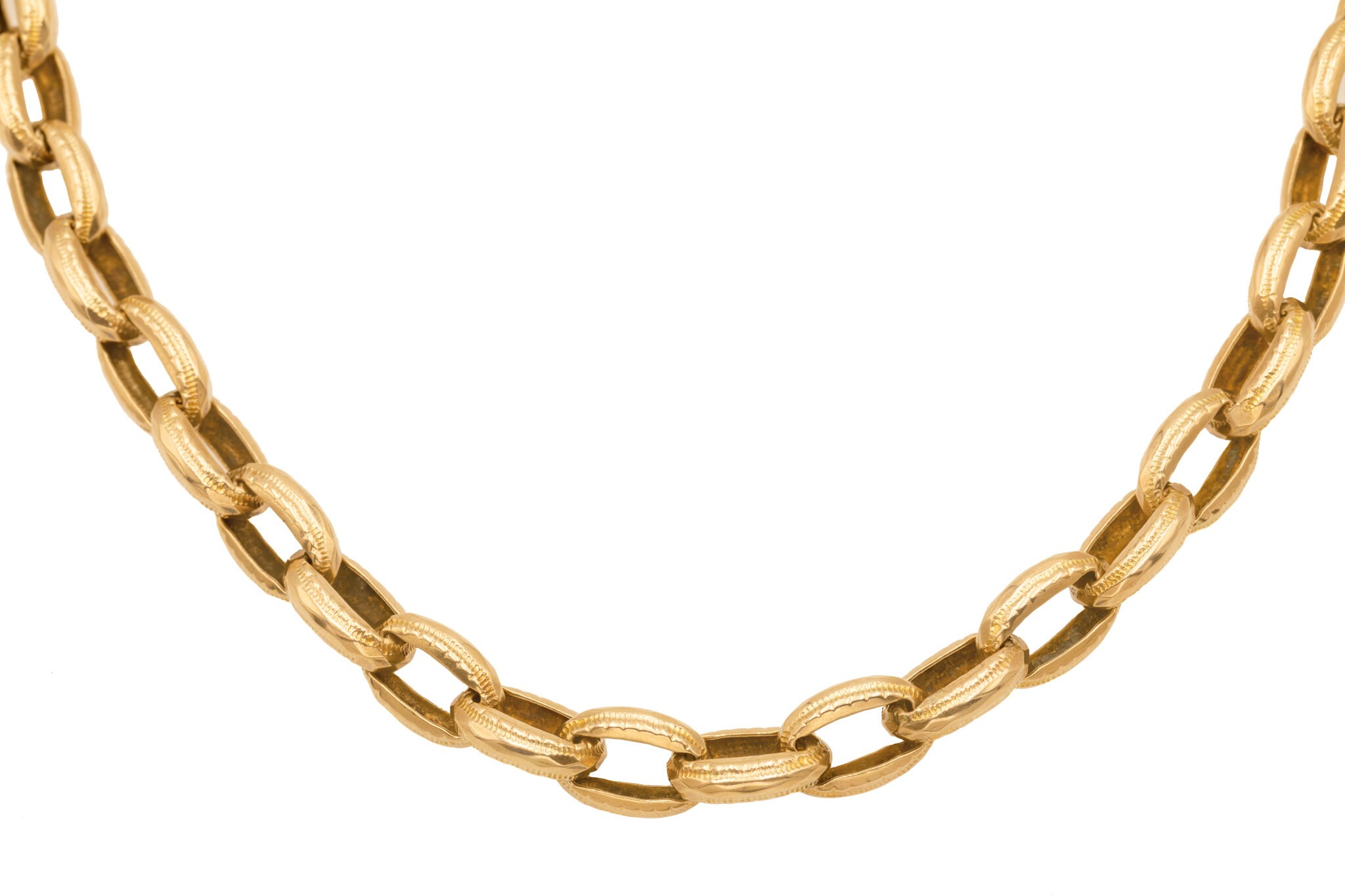 18 Chunky 9ct Gold Belcher Chain 29g 