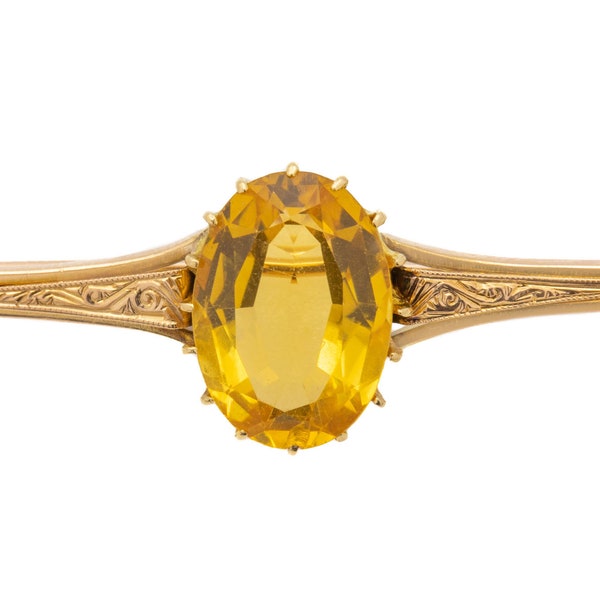 63 Citrine Brooch main image 0