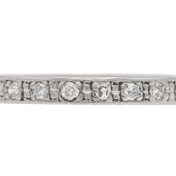 Art Deco Platinum Diamond Eternity Ring