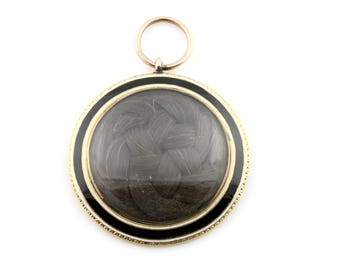 Georgian Enamel Mourning Locket - Inscribed "18 June 1800"