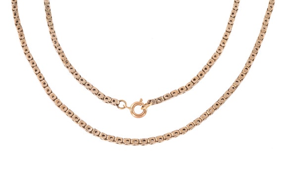 Victorian Pierced Gold Chain, 22" (7.3g)