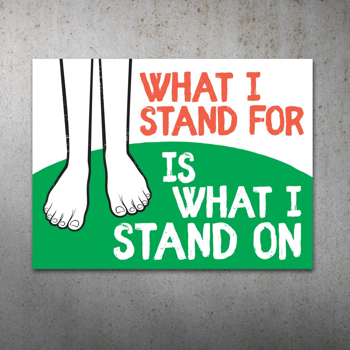 What i stand for printable protest poster what i stand on etsy