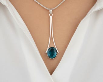 Collana Con Ciondolo Bradipo In Argento 925 E Pietra Di Luna Simulata, Regalo Per Donna