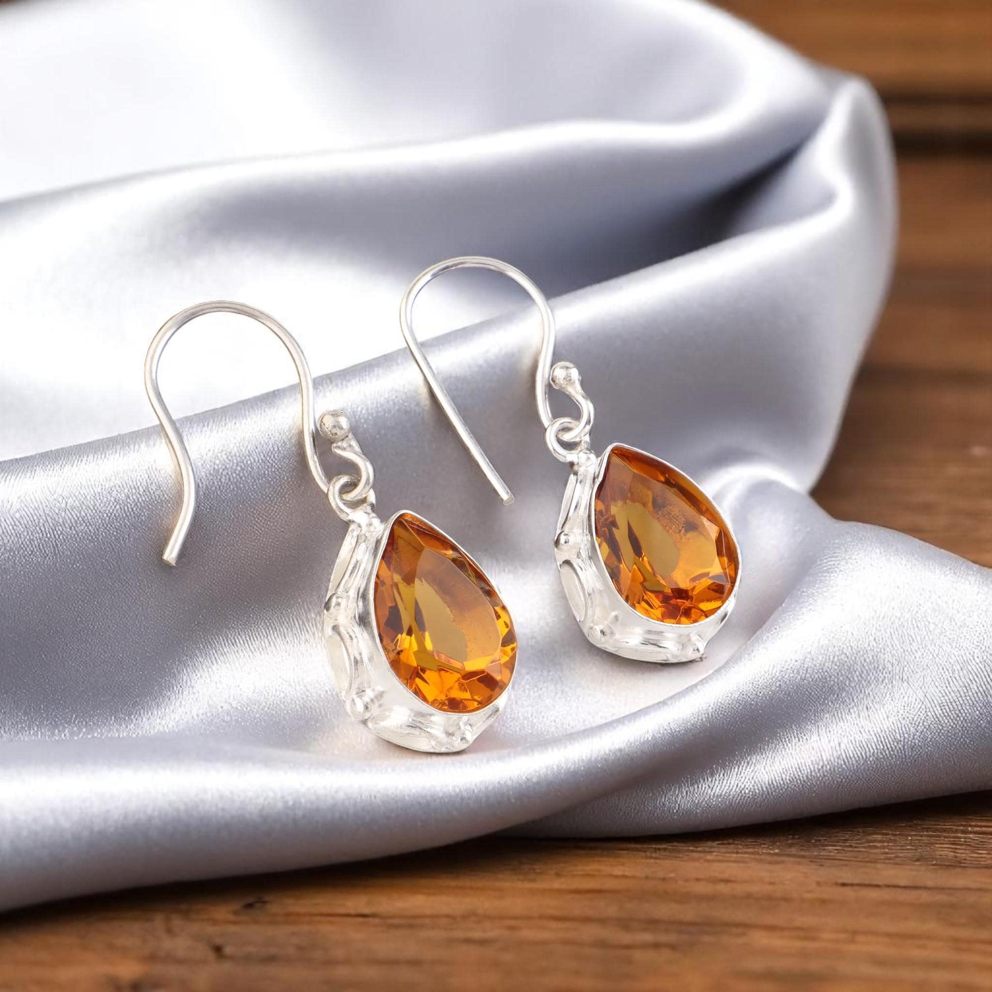 Autentici orecchini in argento sterling 925 con gocce di ambra danese con scatola regalo per compleanno, Natale, Capodanno, per la sua mamma, moglie