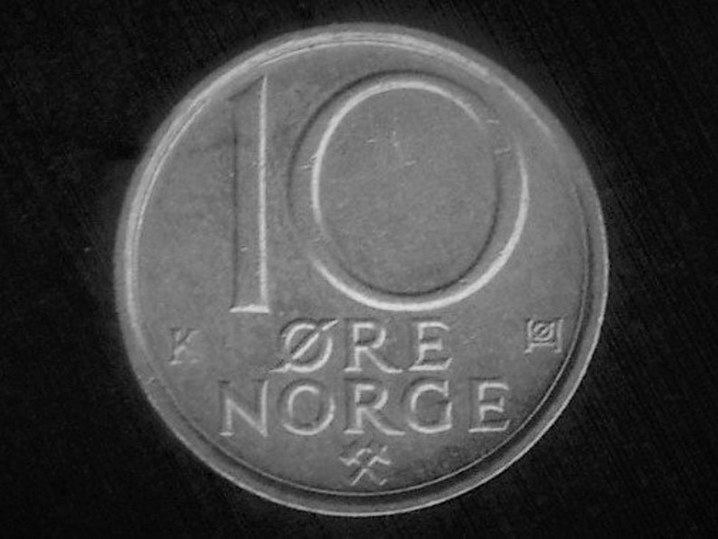 Norway 10 Ore Coin 1988