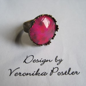 Cabochon jewelry ring STERNE