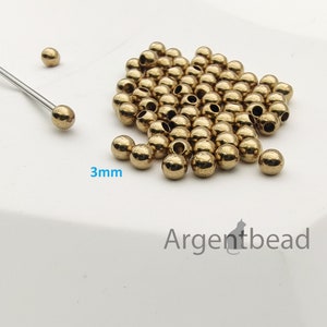 50pcs Raw brass bead end, end bead ,rope diameter 3mm, Antique Bead end , End Caps ,Findings bronze for Leather Cord Ends Cap 45AGFD04