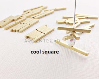 best seller 15pcs  20mm holes Flat Spacer Bar, Jewelry Making For Necklace Bracelet Wholesale jewelry making supply Argentbead AG369-20mm
