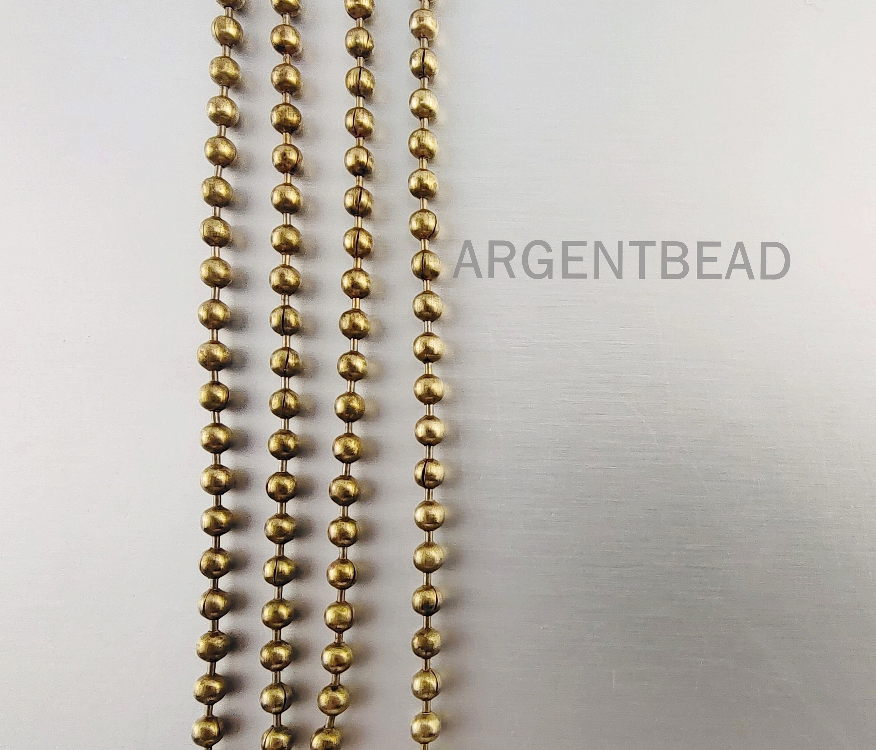 1 meter 3mm ball chain Vintage Brass Ball Chain Necklace chain Etsy