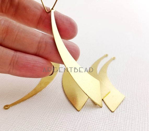 10pcs 61mm moon phase blank raw brass crescent moon blanks etsy