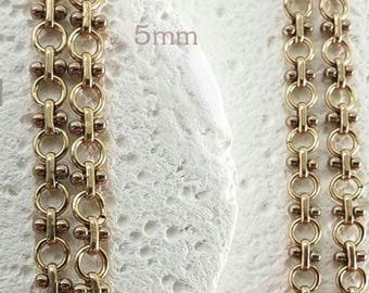 1metre 5mm  Antique Copper, Black, Antique Raw brass and Antique Bronze. chain brass jewelry making Argentbead 226AG2027/ AGB78