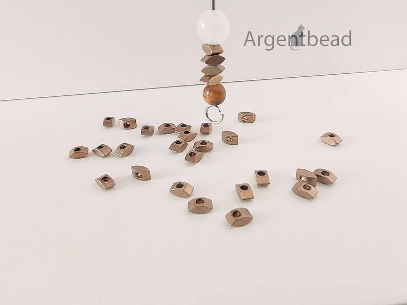 eyelet chevron brass bead spacer