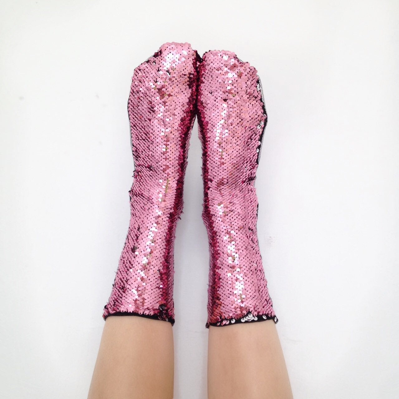 Sequin Socks Glitter Socks Sequins Clothing Rose/silver Etsy