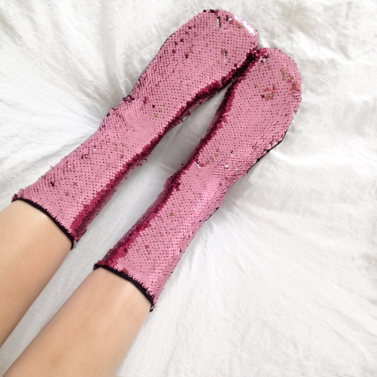 Sequin Socks Glitter Socks Sequins Clothing Rose/silver Etsy