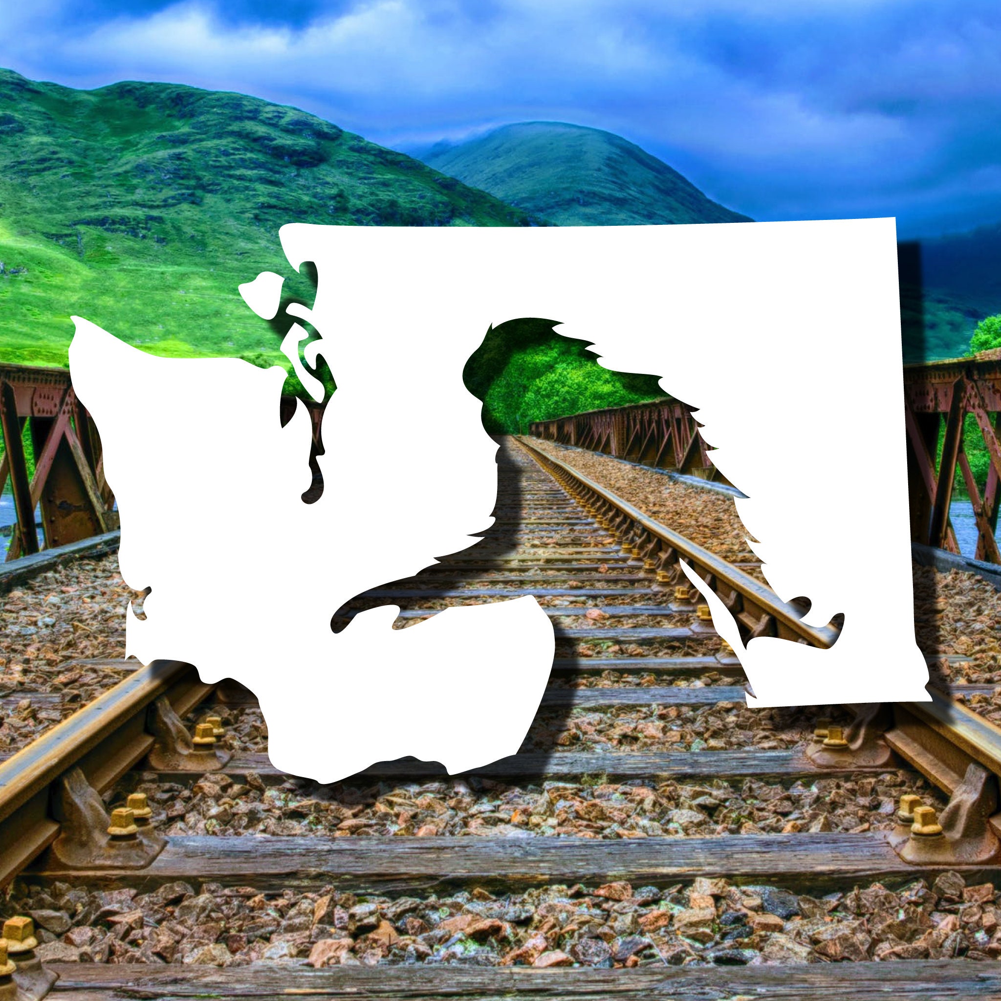 Sasquatch in washington state vinyl decal bigfoot decal  etsy