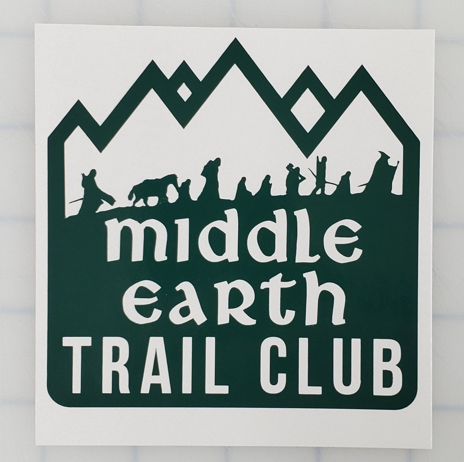 Middle Earth Trail Club Vinyl Decal LOTR Decal LOTR Etsy