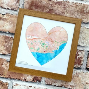 Personalisierte Seiden-Aquarell-Karte zum 4.12 Hochzeitstag, romantisches Geschenk für Mann oder Frau, wo alles begann, unsere Liebesgeschichte