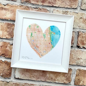 Unsere Geschichte nach Seidenkarte Kunst, 4. 12. Hochzeitstag Geschenk für Mann oder Frau, wo alles begann, wo wir heirateten, home sweet home