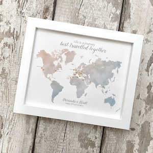 Kundenspezifische echte Seidenjubiläumsgeschenk, 4. oder 12. Hochzeitstag, personalisierte Seidenkarte, unsere gemeinsame Reise, unsere Abenteuer