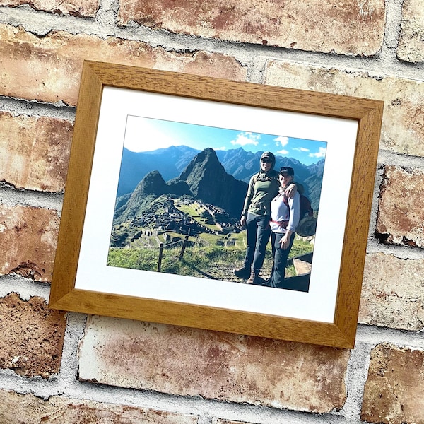 Large frame silk print, silk 12 wedding anniversary gift for her, custom silk photo frame with any image, silk gift for man, silk picture