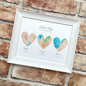 Liebesgeschichte auf Seide, romantisches Geschenk zum 12.Hochzeitstag für Frau, wo wir uns getroffen, verlobt, geheiratet haben, leben