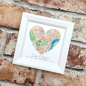 Personalisierte Landkarte für die Seidenhochzeit mit Beschriftung, romantischer Seidenkartenrahmen für die Hochzeit, Hochzeit, Hochzeitstag oder anderen Hochzeitstag