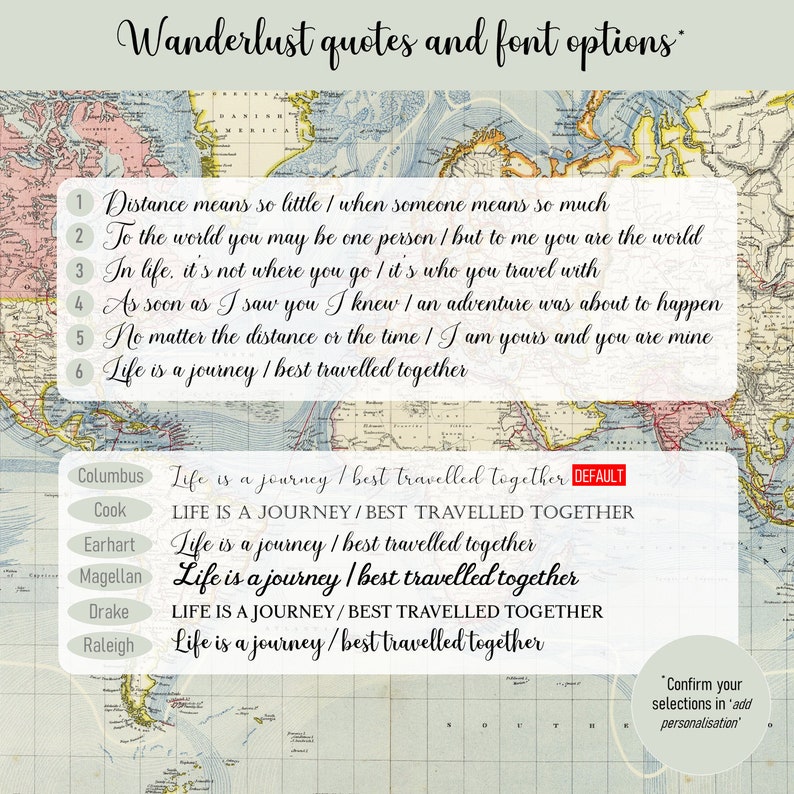 Silk Anniversary Gift for Him Framed Vintage Mini World Map Etsy UK