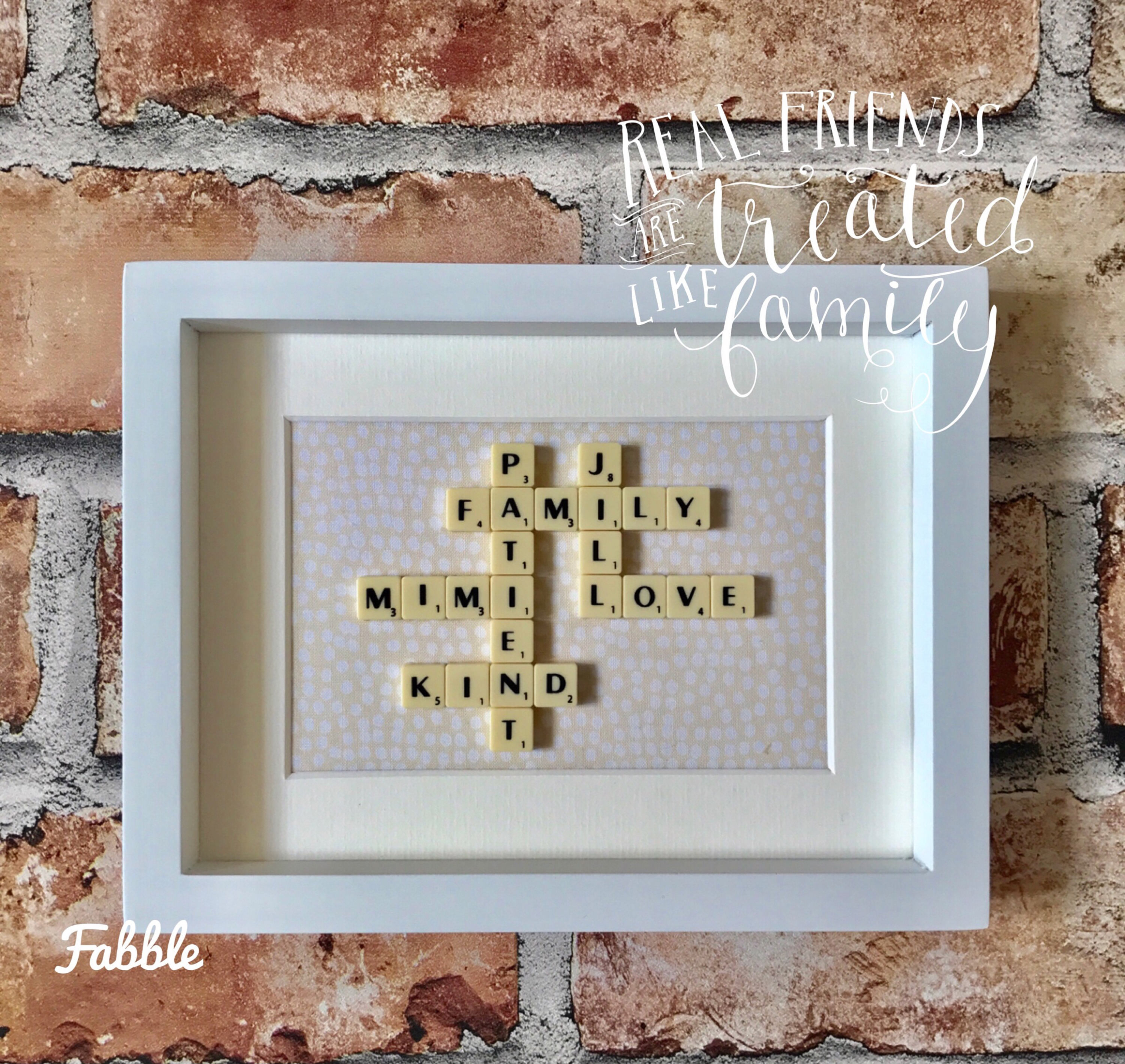 Family names scrabble wall decor scrabble tile family Etsy