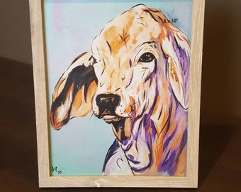 Framed 8x10 inch Brahman print