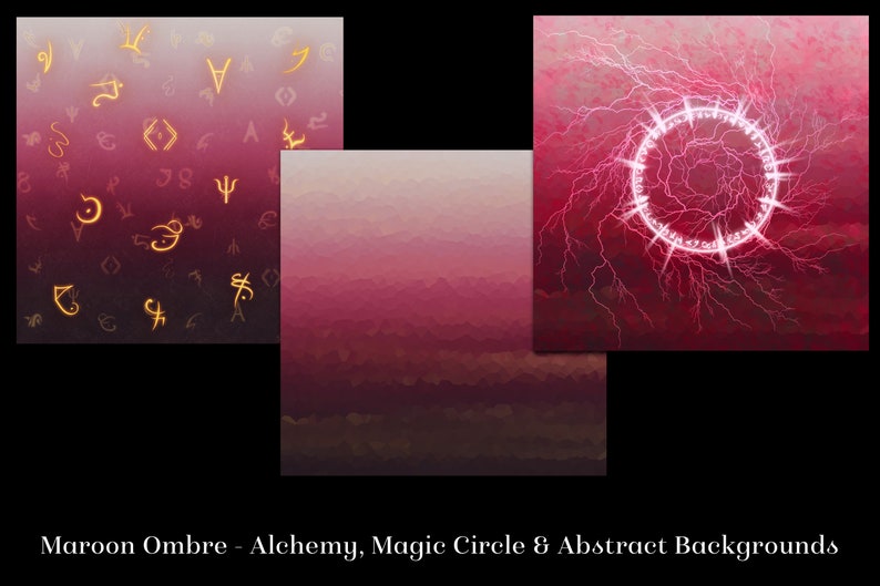 Magical Alchemy 3-12 Background Images Textures Set