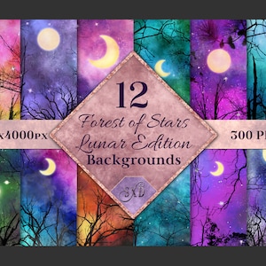 Forest of Stars Lunar Edition Backgrounds - 12 Images