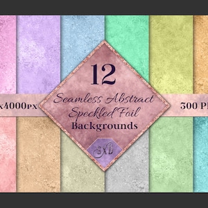 Seamless Abstract Speckled Foil Backgrounds - 12 Textures