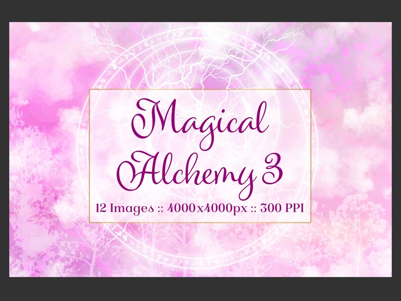 Magical Alchemy 3-12 Background Images Textures Set