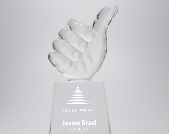 Thumb Up Crystal Award