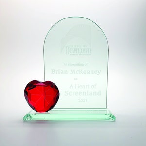 Crystal Heart Arch Billboard Award