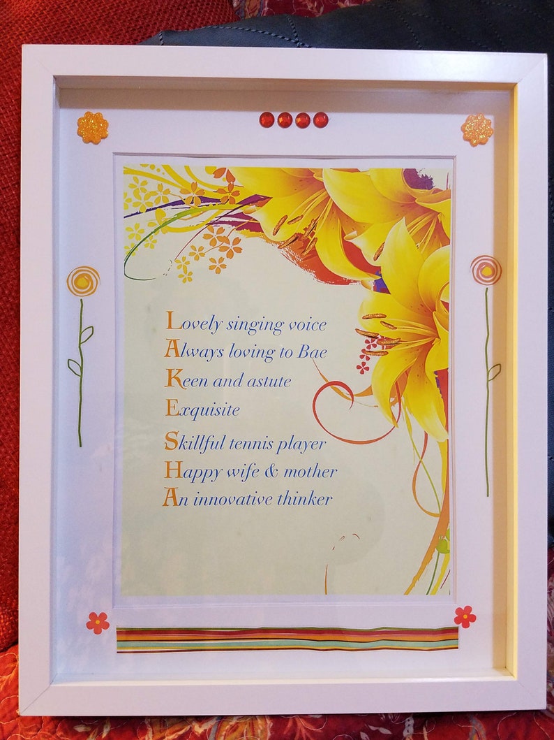 Personalized Name Display Frames
