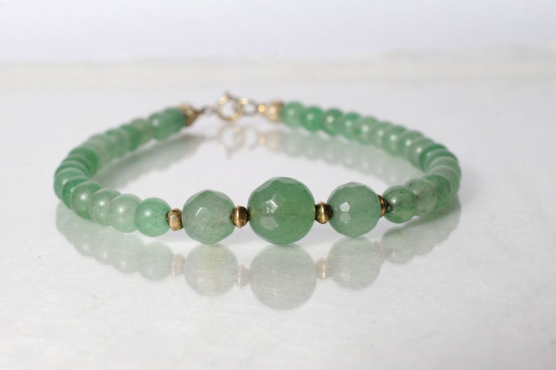 Aventurine bracelet, arm candy bracelet, stackable bracelet, friendship bracelet image 1