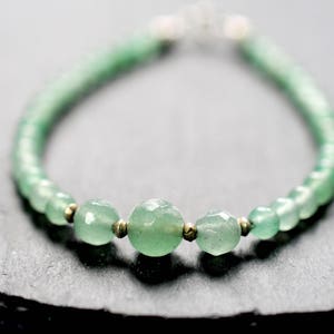 Aventurine bracelet, arm candy bracelet, stackable bracelet, friendship bracelet image 3