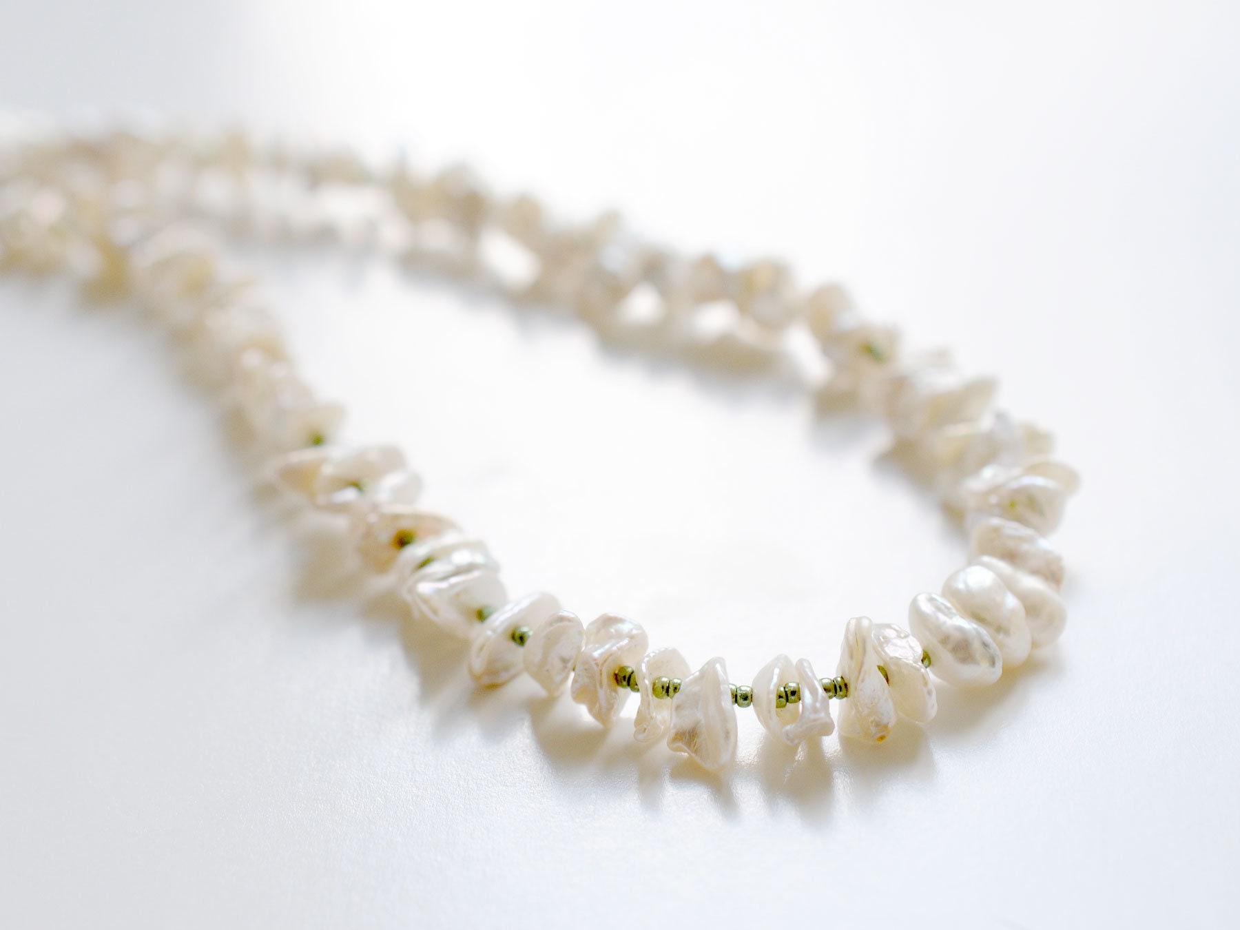 Keshi Pearl Toggle Necklace