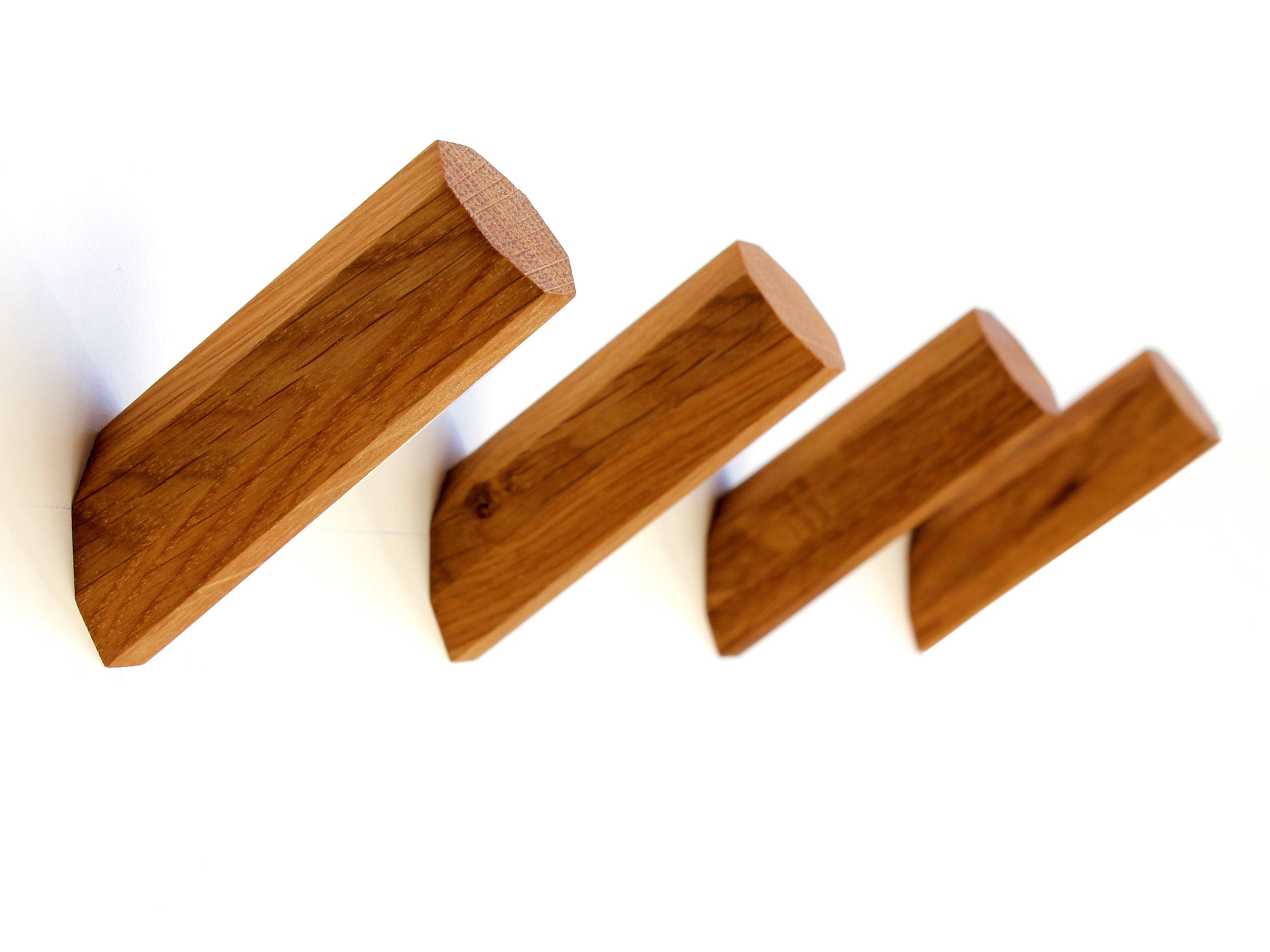 5PCS Wood Wall Hooks Unique Wood Coat Hooks Hanging Kuwait