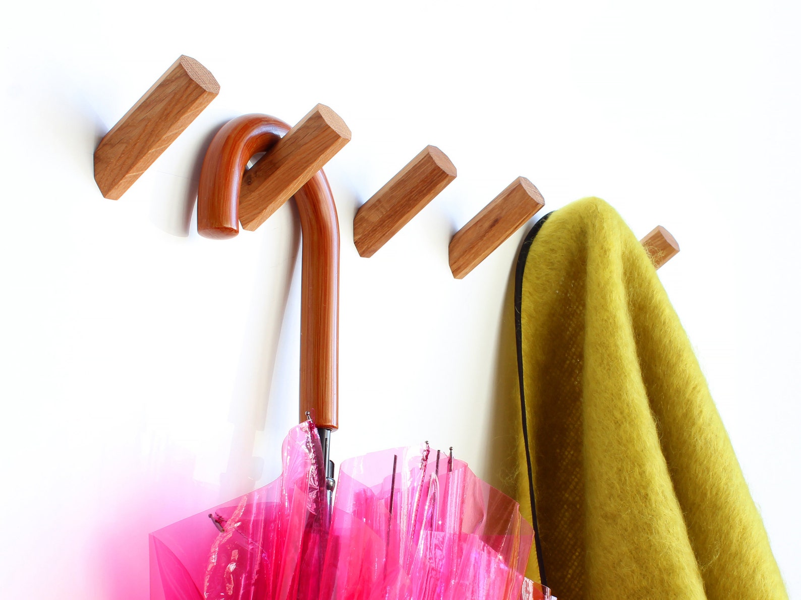 Natural Wood Wall Hook Modern Decorative Handmade Coat Hook Etsy