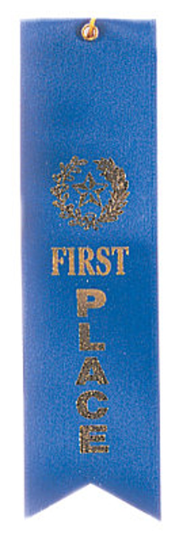 EACH - Carded Satin Award Ribbon With String, 8 Inch - 1st / 2nd