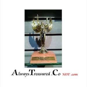 6-1/4 inch - Victory Trophy - Female Figurine   [Assembly Required ] gold color