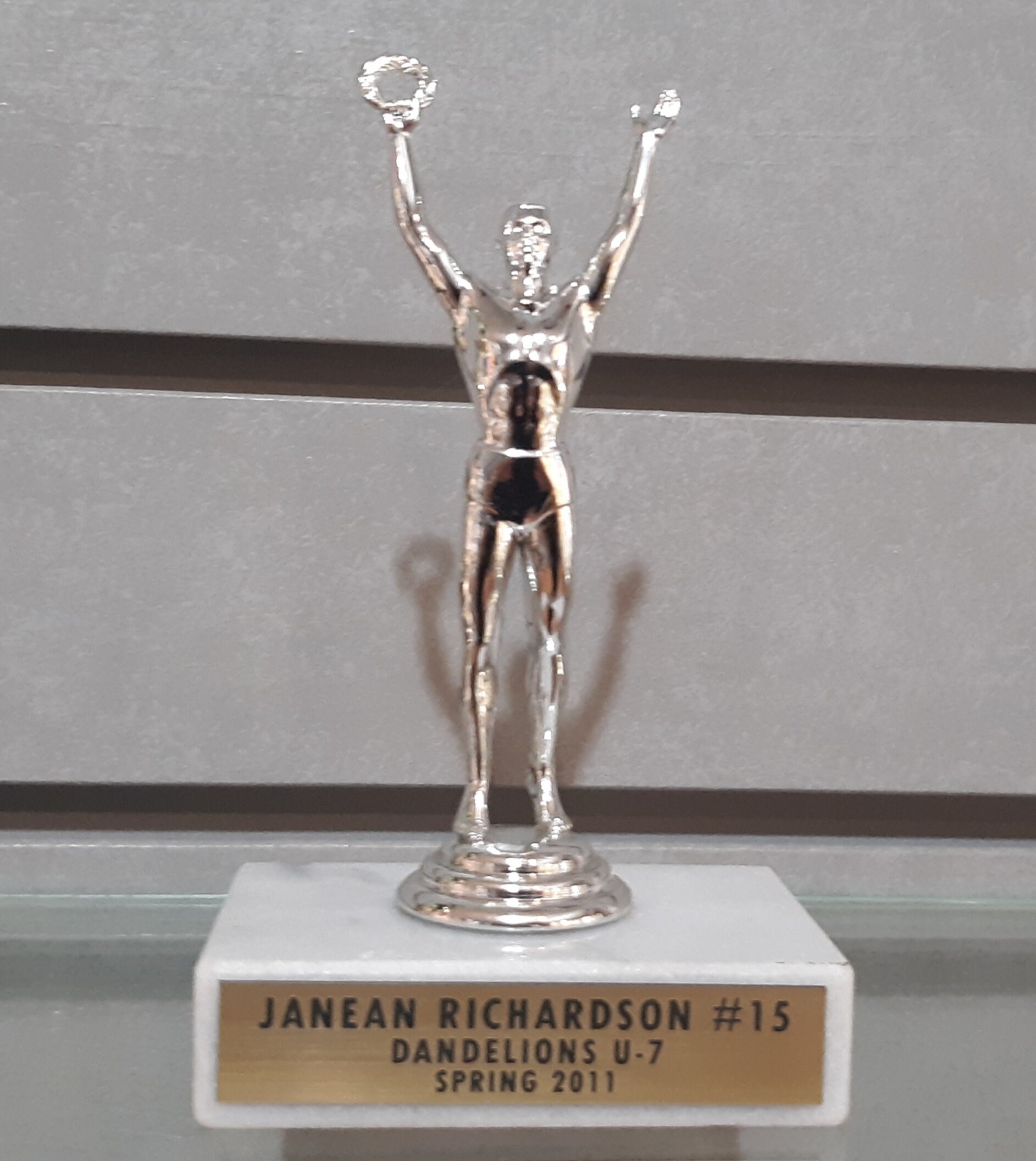 5 Inch - Victory Trophy - Male Figurine [assembly Required ] Silver ...