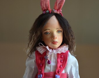 Muñeca artística de hada única (OOAK), muñeca coleccionable hecha a mano, 37 cm