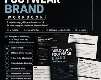 Footwear Brand Business Workbook – Launch Sneaker Line (PDF Guide)