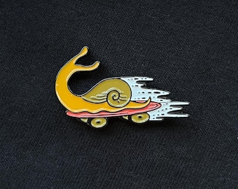 Funny Snail Soft Enamel pin lapel badge