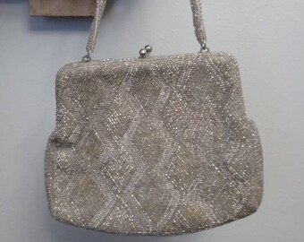 silver cocktail purse