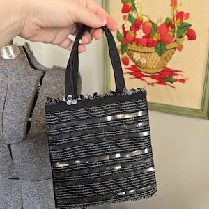 Y2k Vintage Guess Beaded Black Evening Purse
