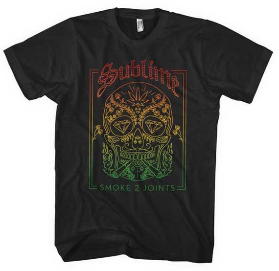 Sublime Smoke 2 Joints M, L, XL, 2XL Black T-shirt - Etsy